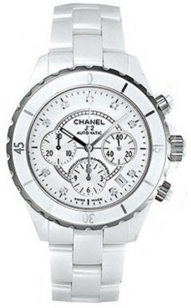 H2009 J12 Chanel Ceramic White Diamond Dial Womens Automatic