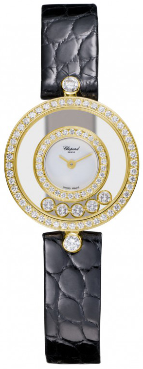 對聯25 203957-0001 Chopard Happy Diamonds Icons Womens Gold Quartz