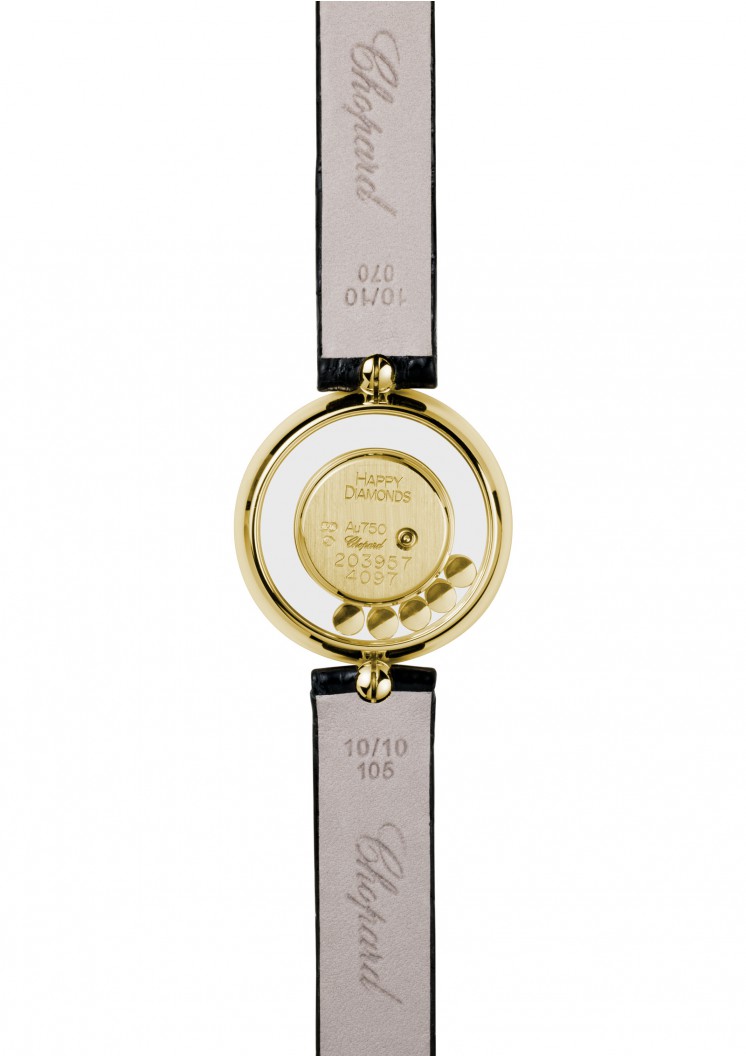 對聯25 203957-0001 Chopard Happy Diamonds Icons Womens Gold Quartz