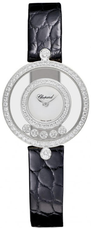 Chopard ロゴ入り腕時計 ホワイト/ゴールド