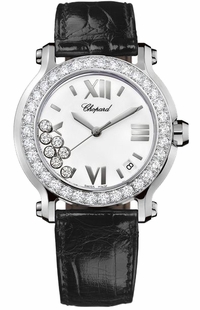 Chopard Happy Sport Round Quartz White Dial Women's Watch 278476-2001