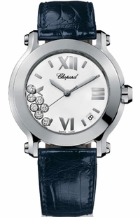 Chopard Happy Sport White Diamond Women's Watch 278475-3001
