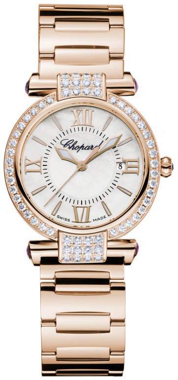 384238-5004 Chopard Imperiale 28mm Womens Rose Gold Diamond Quartz