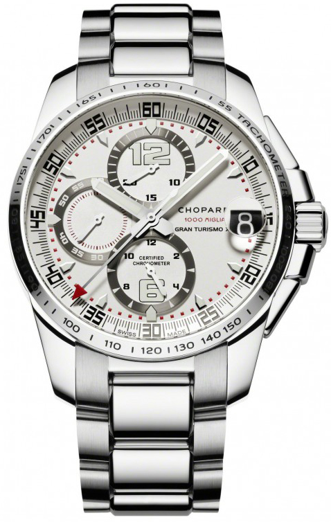 158459-3002 Chopard Mille Miglia White Dial Chronograph Mens Watch