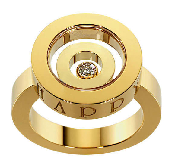 825405-0111 Chopard Happy Spirit 18k Yellow Gold Women's Ring
