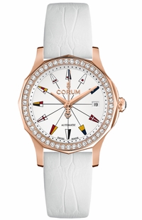 Corum Admiral Legend 38 Solid Gold Diamond Watch 082.200.85/0009 AA13