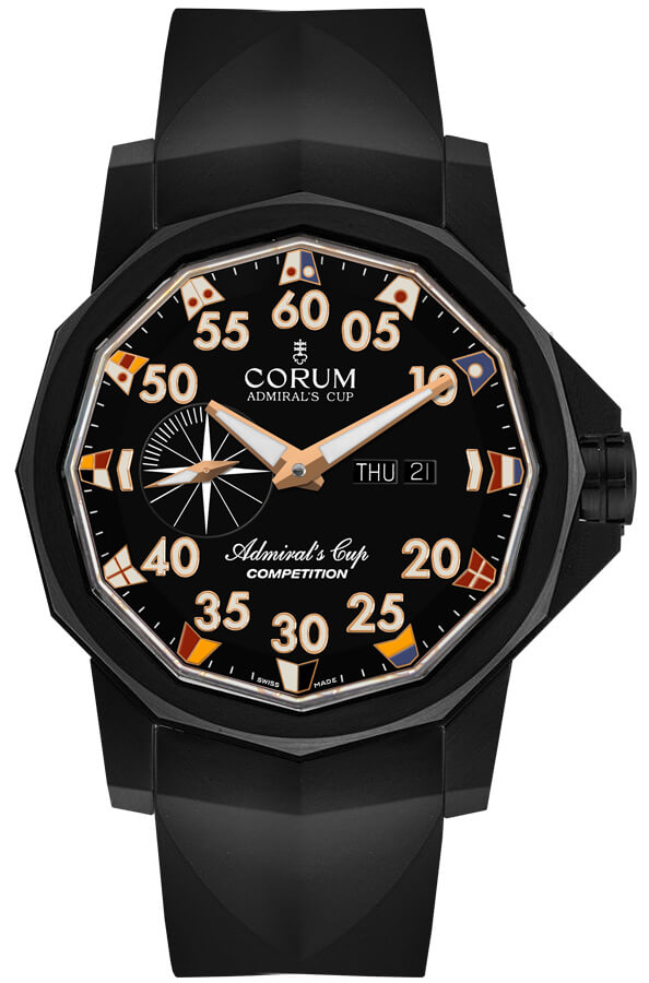 A690/04314 Corum Admiral's Cup 48 Black Dial Men's Watch
