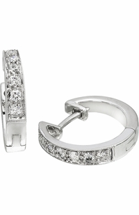 Diamond Earrings,  .23 Carat Round Diamonds on 18K White Gold
