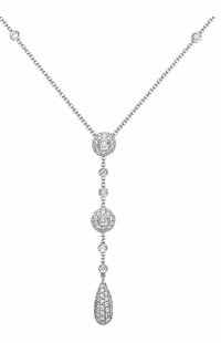 Diamond Pendant, 1.16 Carat Round Diamonds on 18K White Gold