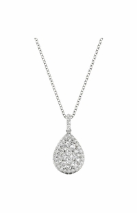 Diamond Pendant, .87 Carat on Solid 18k White Gold P21960W
