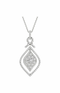 Diamond Pendant, .95 Carat on Solid 18k White Gold P21955W