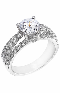 Diamond Ring, .75 Carat Diamonds on 14k White Gold RWG120