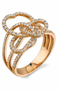 Diamond Ring, .85 Carat Diamonds on 18K Rose Gold