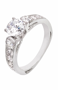 Diamond Ring, .97 Carat Diamonds on 14K White Gold
