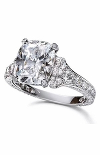 Diamond Wedding Ring 4 Carat Diamond on Platinum
