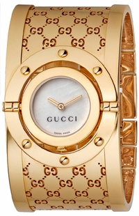 GUCCI 112 THE TWIRL 37Pダイヤモンドベゼルバングルウォッチ GUCCI 112 THE TWIRL 37Pダイヤモンドベゼルバングルウォッチ