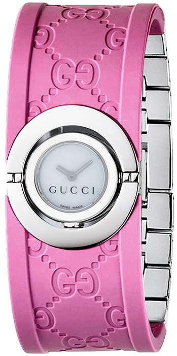 YA112522 Gucci The Twirl 112 Series Ladies Mother of Pearl Quartz