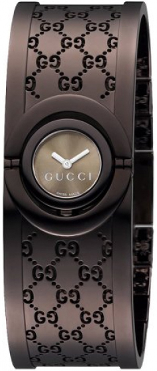 GUCCI Women\'s Twirl Brown Quartz Watch Gucci Twirl Quartz Brown Dial Bangle Ladies Watch - YA112432  main image 4
