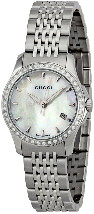 GUCCI グッチ 腕時計 レディース ホワイトシェル ダイヤ YA126506 YA126506 Gucci 126 G-Timeless Ladies MOP Diamond Watch