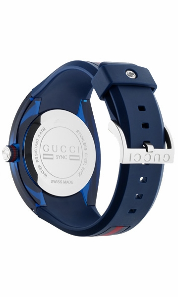 Gucci YA137103 Unisex Sync XXL Rubber Quartz Watch - Marketplace