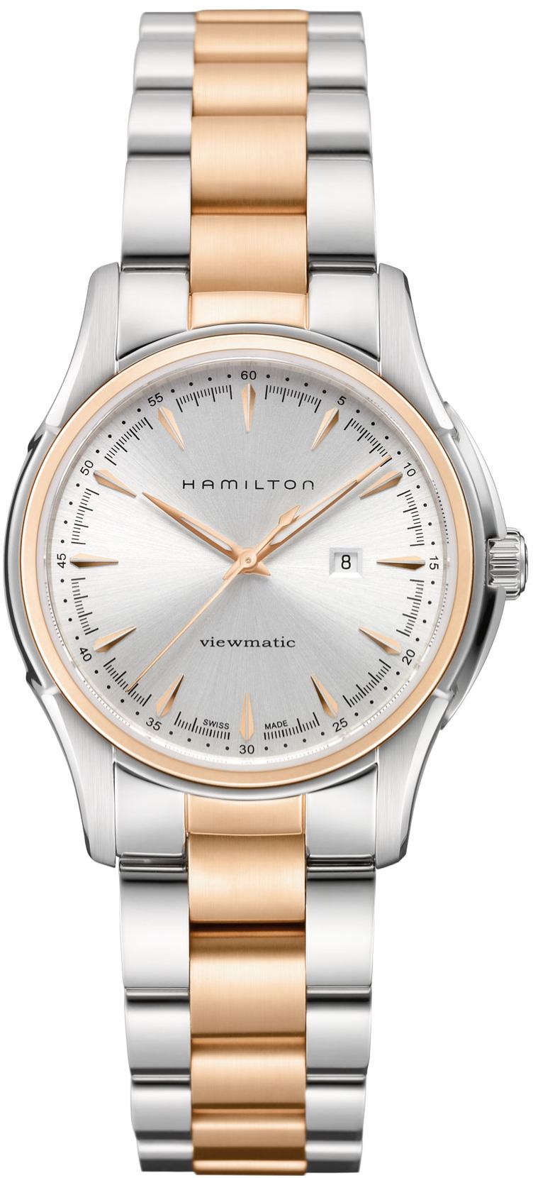 H32305191 Hamilton 34mm Jazzmaster Automatic Silver Dial Watch