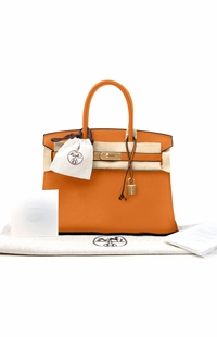 Hermes Birkin Bag Togo Orange 30 Women's Handbag