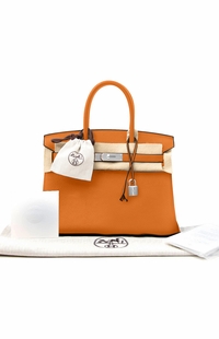 Hermes Togo Birkin 30cm Women's Orange Bag