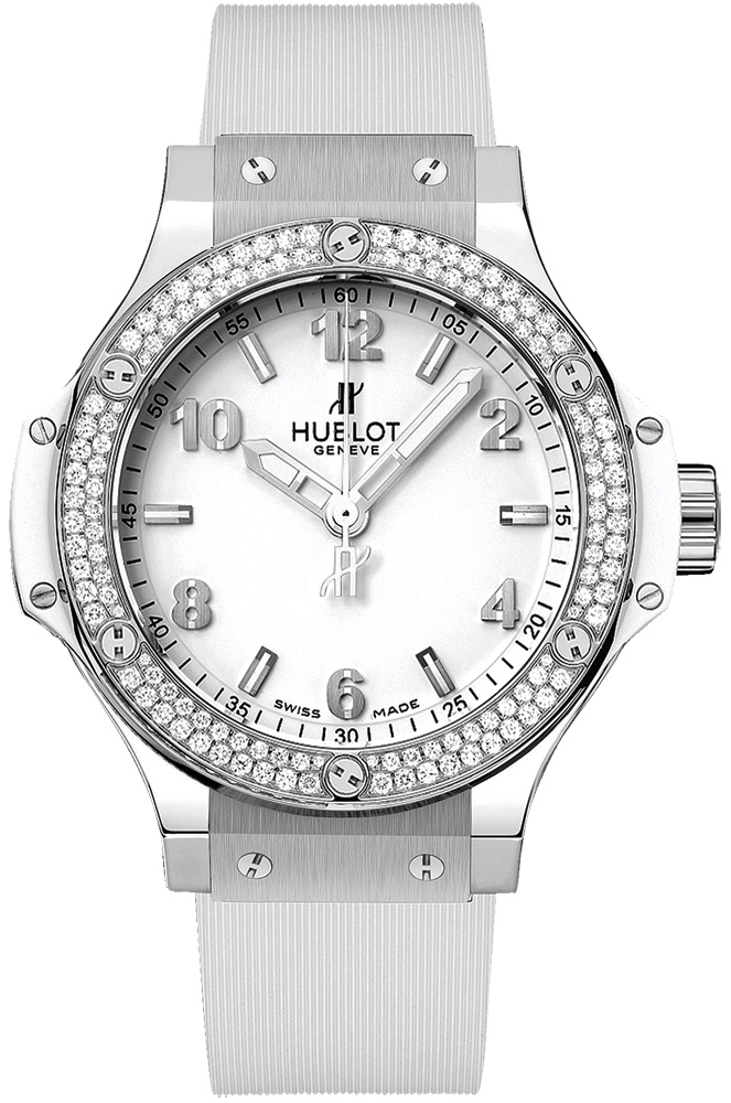 【HUBLOT】ビッグバン ベゼルダイヤ　361.SE.2010.RW.1104 361.SE.2010.RW.1104 Hublot Big Bang 38MM Steel White Diamonds Watch