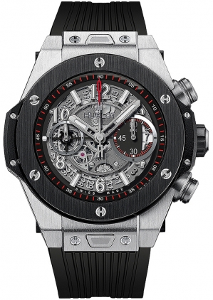 シルバーポット　411グラム 411.NM.1170.RX Hublot 45MM Titanium Ceramic Mens Watch