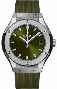 Hublot Classic Fusion Titanium Green Women's Watch 581.NX.8970.RX