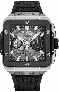 Hublot Square Bang Unico Titanium Ceramic Men's Watch 821.NM.0170.RX