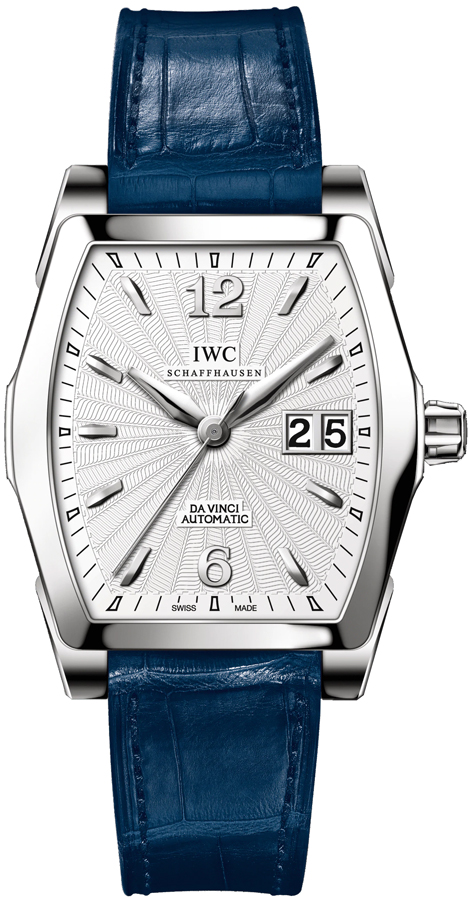 IW452314 IWC Da Vinci Automatic Watch for Men Blue Dial Blue Strap