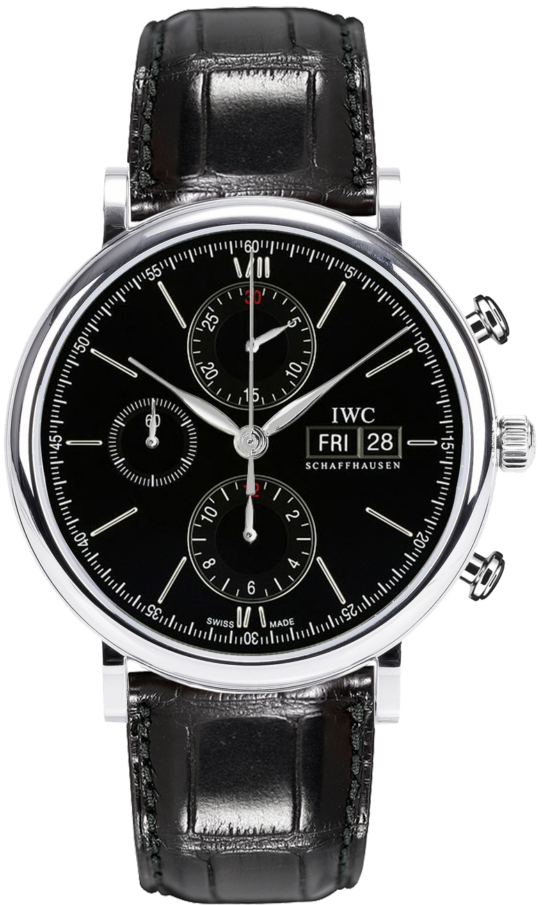 STTS　IWC ポートフィノ クロノグラフIW391008 IW391008 IWC Portofino Chronograph Automatic Mens Black