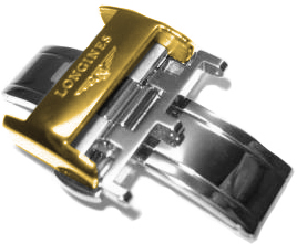 7160414002000 Longines 14mm Steel & Gold Deployment Buckle