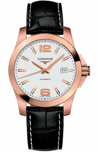 Longines Conquest 18k Rose Gold Men's Watch L3.676.8.76.3