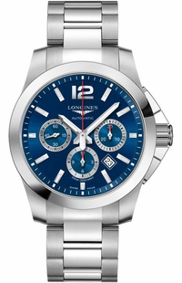 Longines Conquest Chronograph Blue Dial Men's Watch L3.801.4.96.6