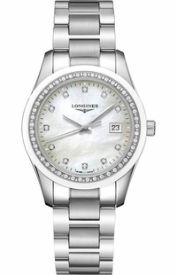 Longines Conquest Classic Steel Diamonds Women's Watch L2.387.0.87.6