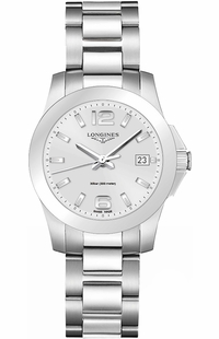 Longines Conquest Silver Dial Steel Women's Watch L3.377.4.76.6