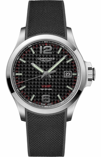 Longines Conquest V.H.P. Carbon Dial Men's Watch L3.726.4.66.9
