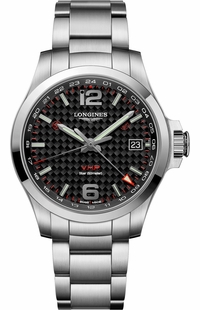 Longines Conquest V.H.P. GMT Stainless Steel Men's Watch L3.718.4.66.6