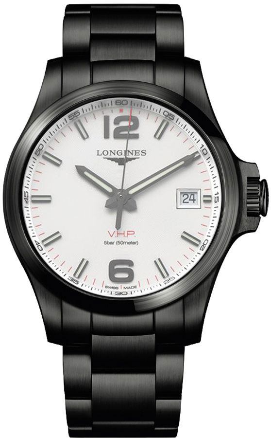 Buy New Authentic Longines Conquest V.H.P. Quartz Silver Dial