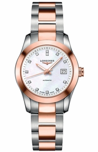 Longines Conquest Women's Diamond Watch L2.285.5.87.7