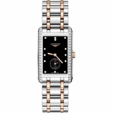Longines DolceVita Black Dial Two-tone Diamond Men's Watch L5.755.5.59.7