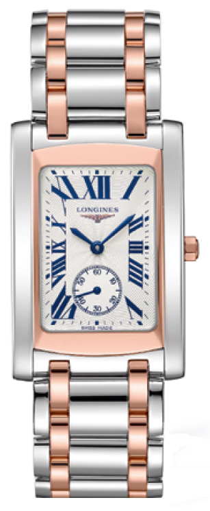 Longines Dolcevita seconds Sub-Dial 18K Rose Gold & Stainless Steel Men's Watch 56555717