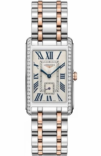 Longines DolceVita Rose Gold & Steel Diamond Men's Watch L5.755.5.79.7