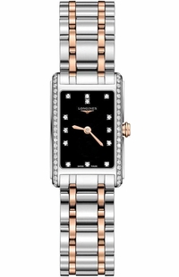 Longines DolceVita Steel & Rose Gold Women's Watch L5.258.5.59.7