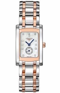 Longines DolceVita White Pearl & Diamond Ladies Watch L5.155.5.88.7