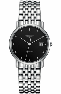 Longines Elegant Collection 34.5mm Black Dial Women's Watch L4.809.4.57.6