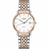 Longines Elegant Collection Steel & Rose Gold Men's Watch L4.810.5.12.7
