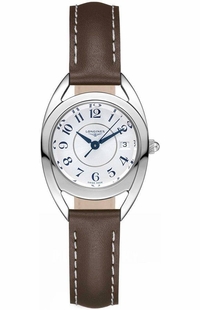Longines Equestrian Brown Leather Strap Women's Watch L6.136.4.73.2